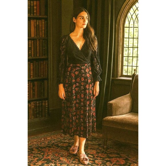 Birdies Women's Velvet Tassel Sandals in Dusty Rose 9 Quiet Luxury Old Money - Picture 2 of 15